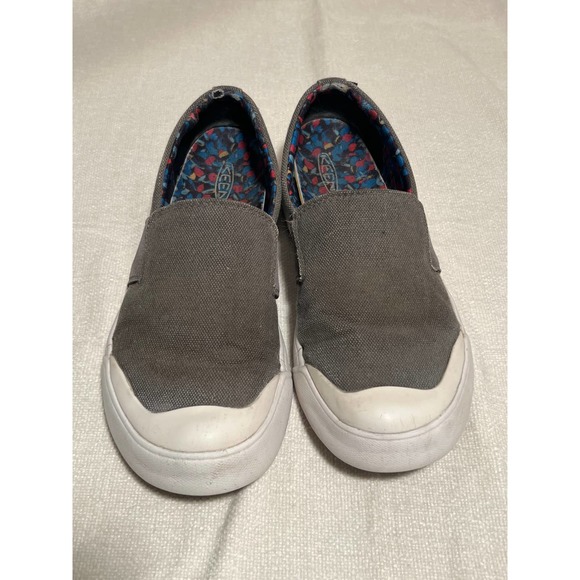 KEEN Women's Elena Slip-ON Sneaker Shoes Gray Size 7 Leather Slip On - Picture 7 of 8